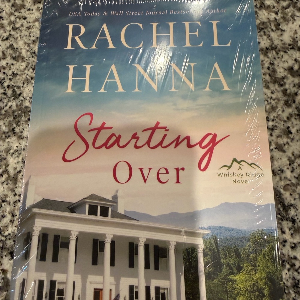 Rachel Hanna "Starting Over" Paperback - Blue, Cream, Pink Cover